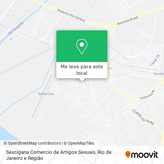 Sexcigana Comercio de Artigos Sexuais mapa