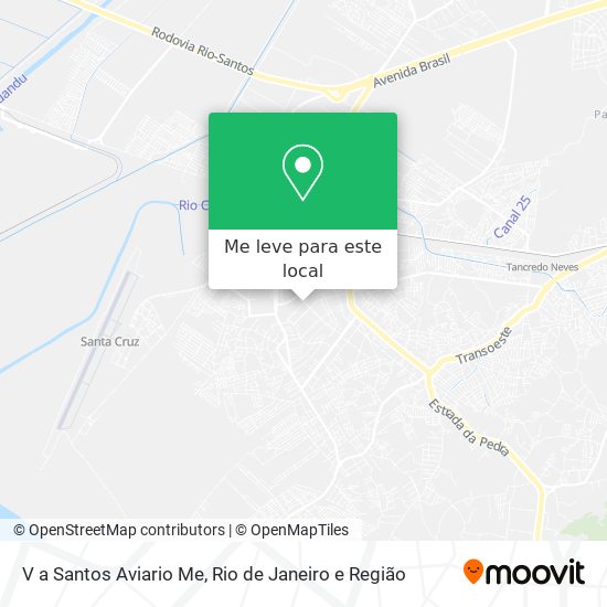 V a Santos Aviario Me mapa