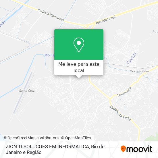 ZION TI SOLUCOES EM INFORMATICA mapa