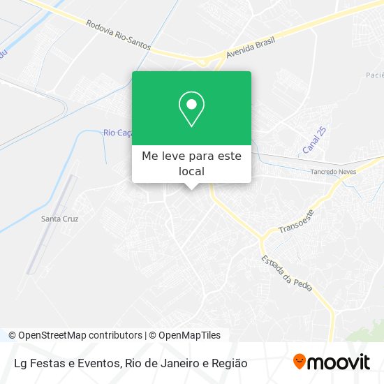 Lg Festas e Eventos mapa