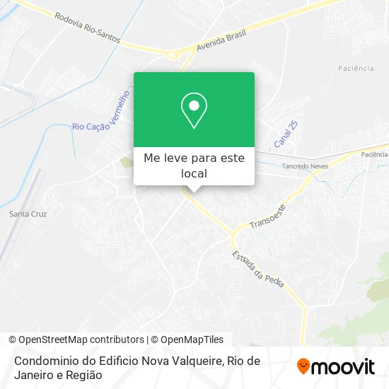 Condominio do Edificio Nova Valqueire mapa