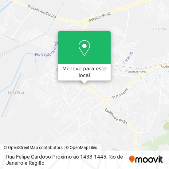 Rua Felipe Cardoso Próximo ao 1433-1445 mapa
