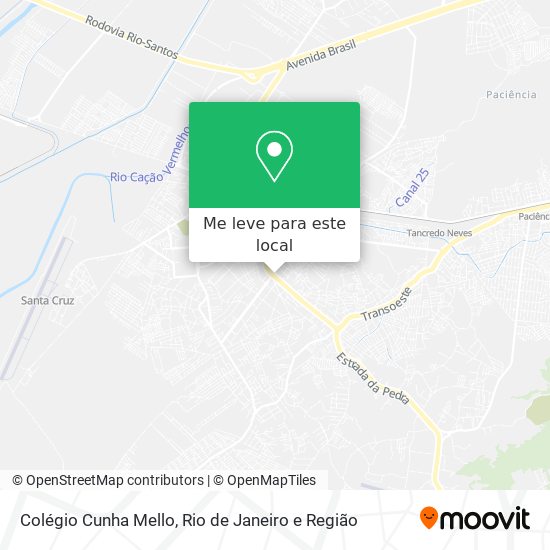 Colégio Cunha Mello mapa