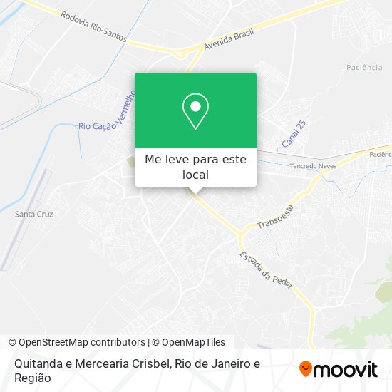 Quitanda e Mercearia Crisbel mapa