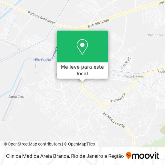 Clinica Medica Areia Branca mapa