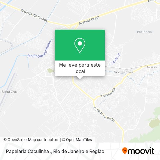 Papelaria Caculinha . mapa