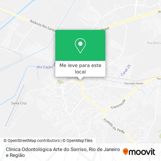 Clínica Odontológica Arte do Sorriso mapa