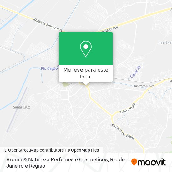 Aroma & Natureza Perfumes e Cosméticos mapa