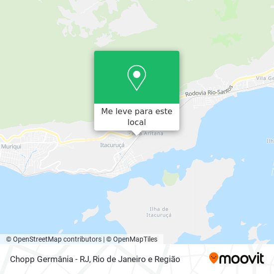 Chopp Germânia - RJ mapa
