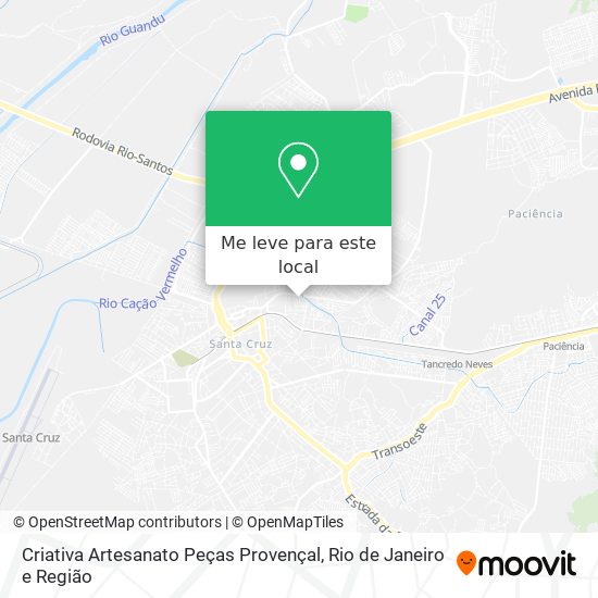 Criativa Artesanato Peças Provençal mapa