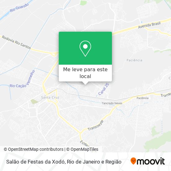 Salão de Festas da Xodó mapa