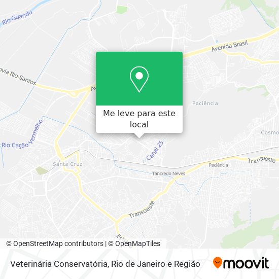 Veterinária Conservatória mapa