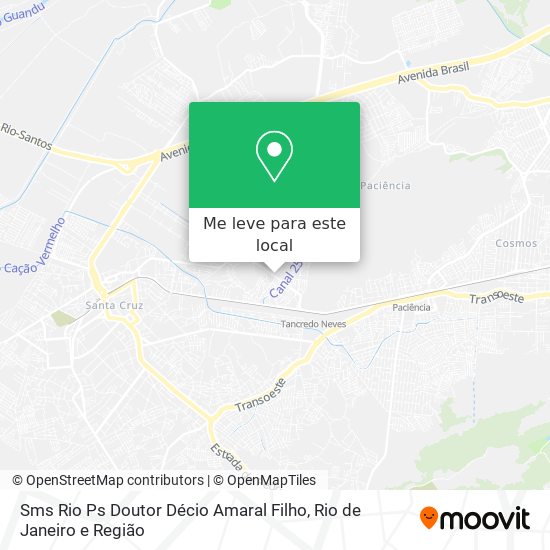 Sms Rio Ps Doutor Décio Amaral Filho mapa