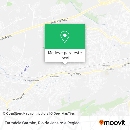 Farmácia Carmim mapa