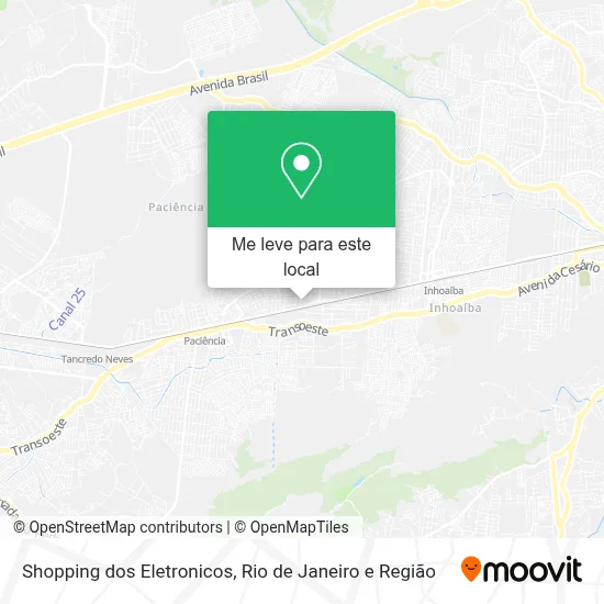 Shopping dos Eletronicos mapa