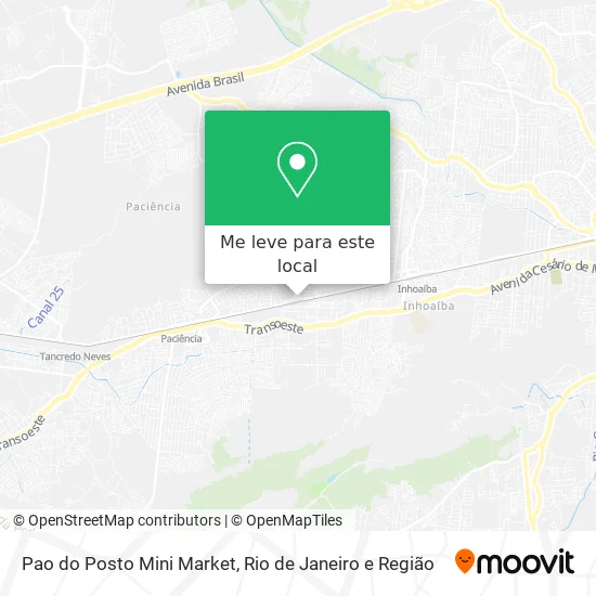 Pao do Posto Mini Market mapa