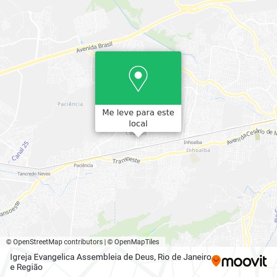Igreja Evangelica Assembleia de Deus mapa
