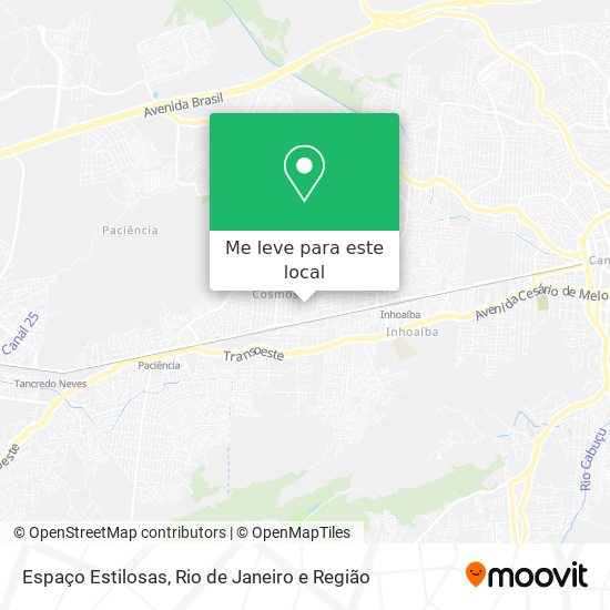Espaço Estilosas mapa