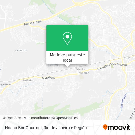 Nosso Bar Gourmet mapa