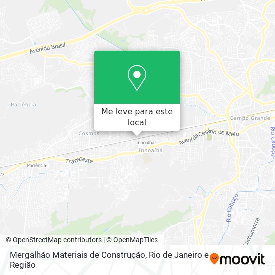 Mergalhão Materiais de Construção mapa
