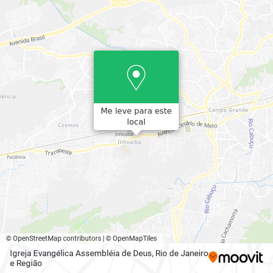 Igreja Evangélica Assembléia de Deus mapa
