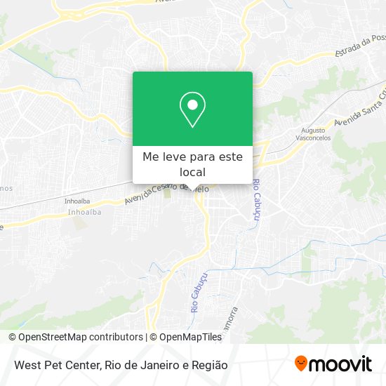 West Pet Center mapa