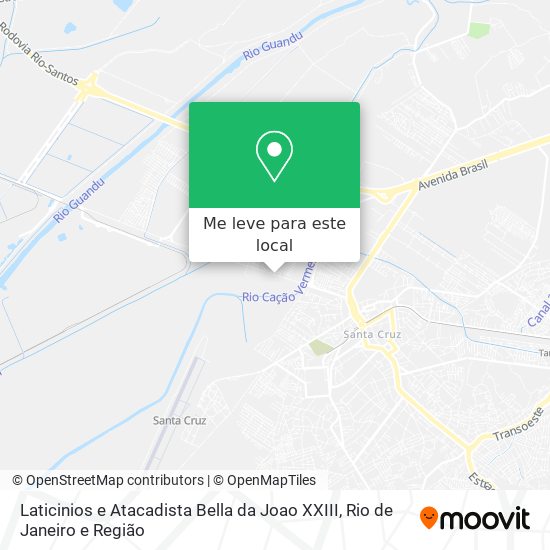 Laticinios e Atacadista Bella da Joao XXIII mapa