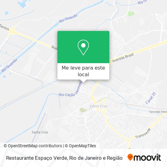 Restaurante Espaço Verde mapa