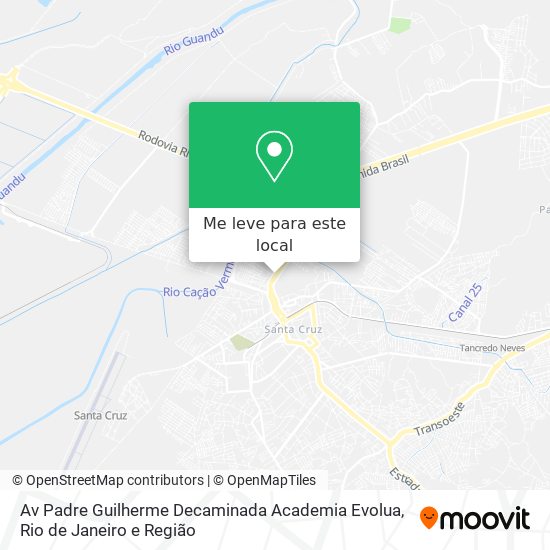 Av Padre Guilherme Decaminada Academia Evolua mapa
