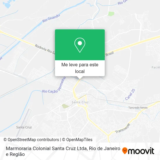 Marmoraria Colonial Santa Cruz Ltda mapa