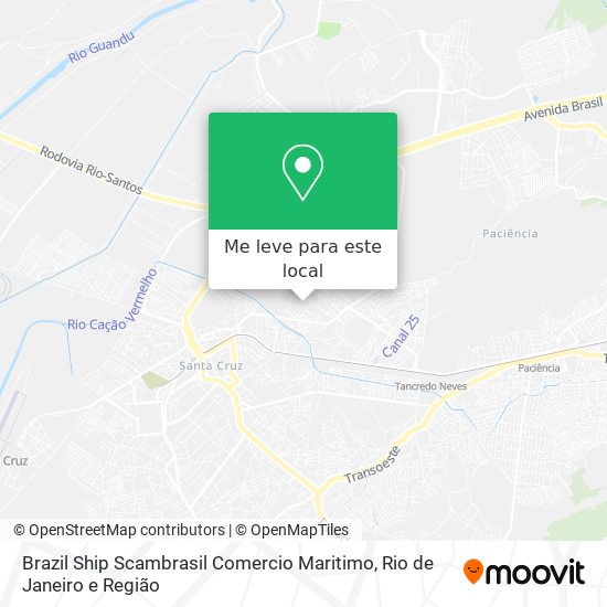 Brazil Ship Scambrasil Comercio Maritimo mapa