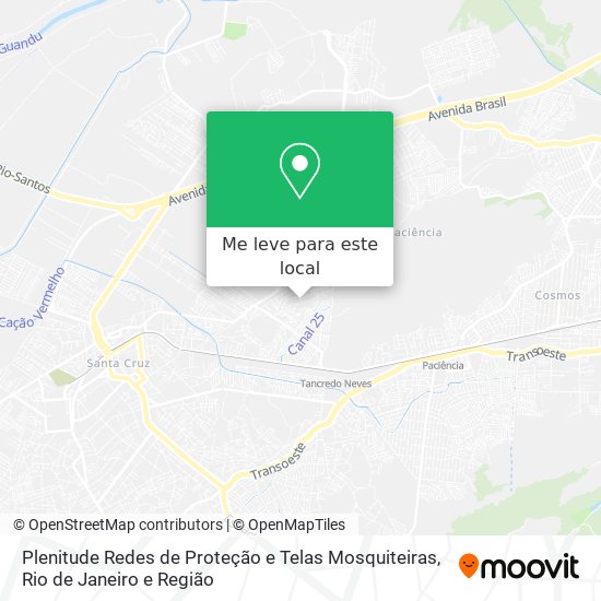 Plenitude Redes de Proteção e Telas Mosquiteiras mapa