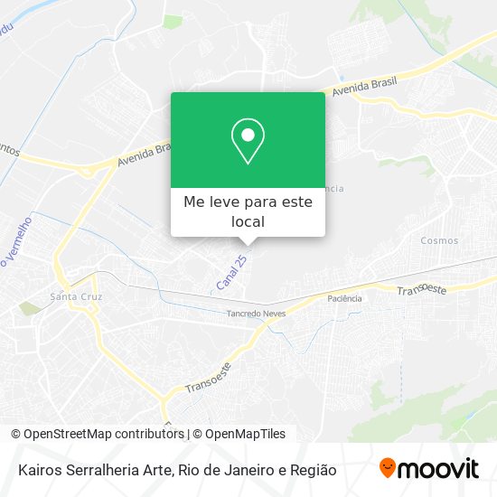 Kairos Serralheria Arte mapa