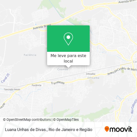Luana Unhas de Divas. mapa
