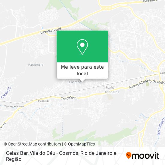 Cela's Bar, Vila do Céu - Cosmos mapa