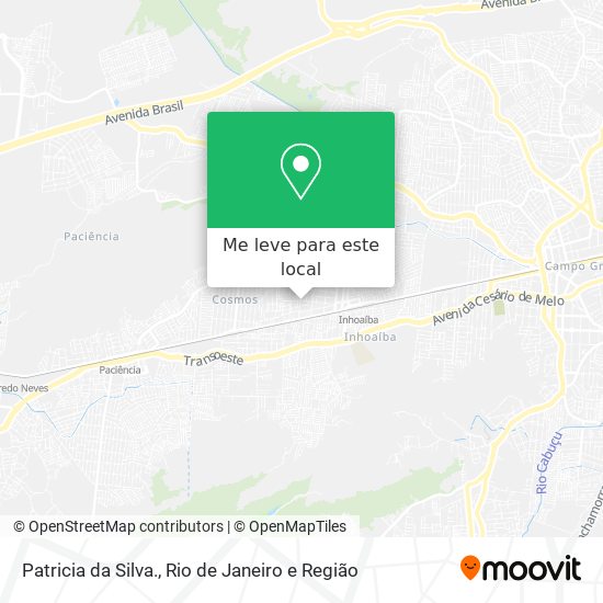 Patricia da Silva. mapa