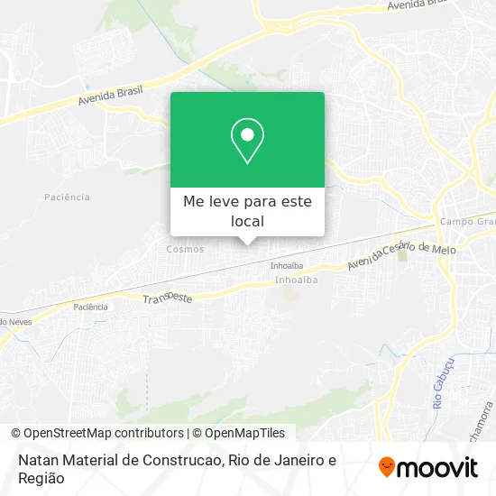Natan Material de Construcao mapa