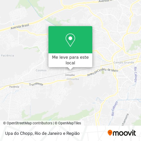 Upa do Chopp mapa