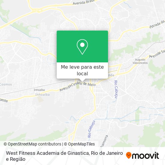 West Fitness Academia de Ginastica mapa