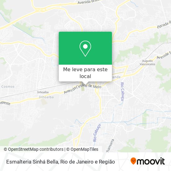 Esmalteria Sinhá Bella mapa
