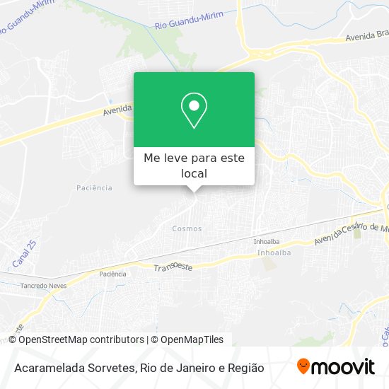 Acaramelada Sorvetes mapa