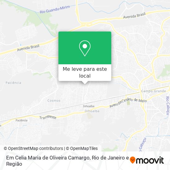 Em Celia Maria de Oliveira Camargo mapa