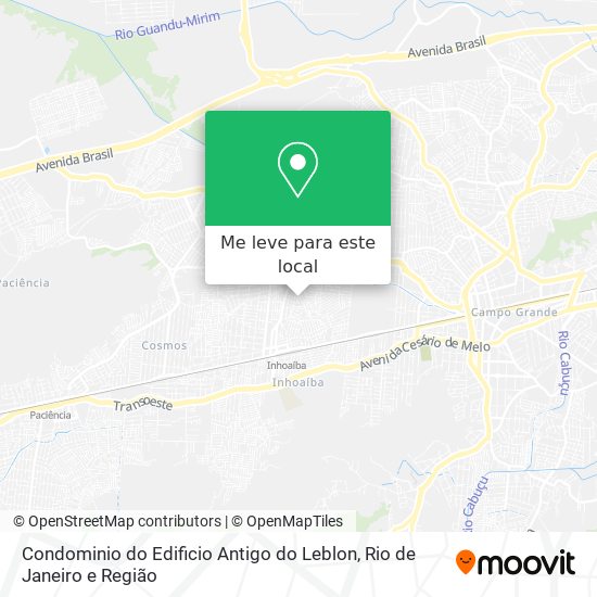 Condominio do Edificio Antigo do Leblon mapa