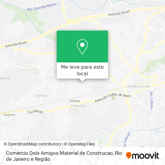 Comercio Dois Amigos Material de Construcao mapa