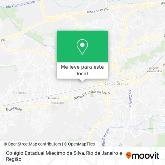 Colégio Estadual Miecimo da Silva mapa
