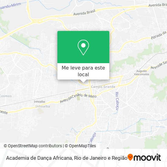 Academia de Dança Africana mapa
