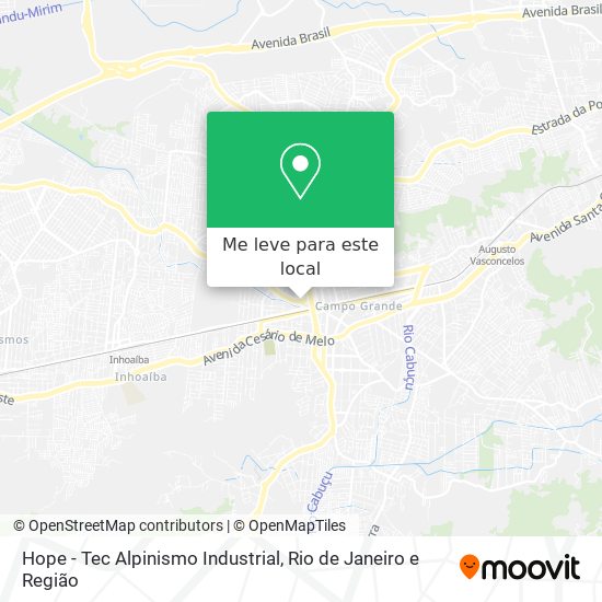 Hope - Tec Alpinismo Industrial mapa