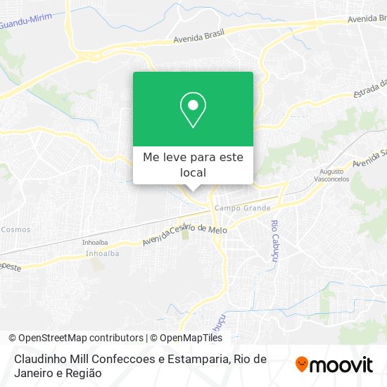 Claudinho Mill Confeccoes e Estamparia mapa