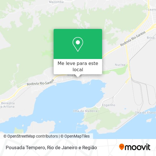 Pousada Tempero mapa