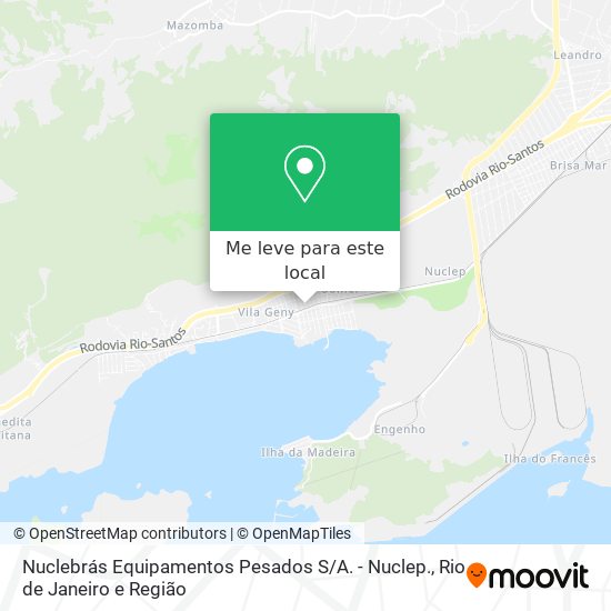 Nuclebrás Equipamentos Pesados S / A. - Nuclep. mapa